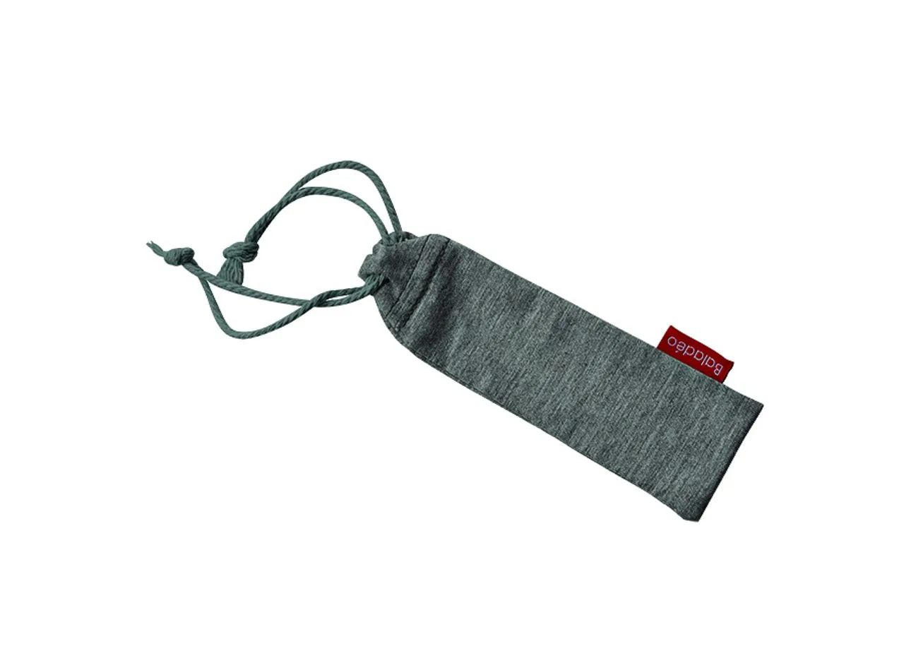 Etui en nylon gris chiné (S)