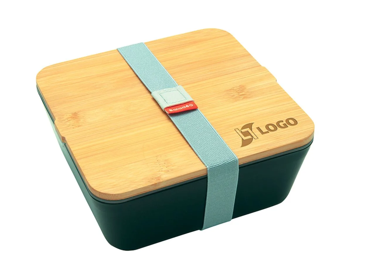 Vue 2 de Bento 'Saitama', avec couvercle en bambou
