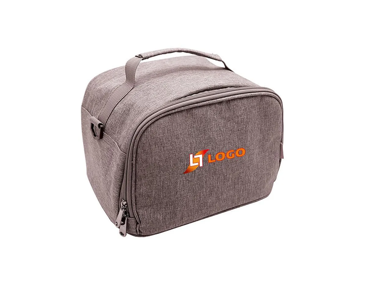 Vue 2 de Sac à bento isotherme 'Nara', gris chiné RPET