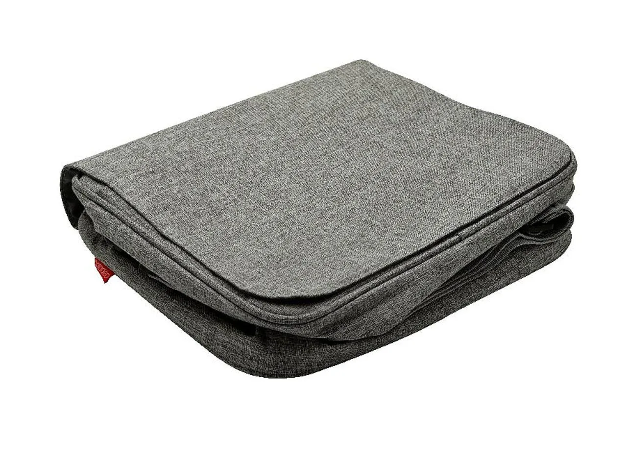 Vue 3 de Besace à bento isotherme 'Hakone', gris chiné RPET