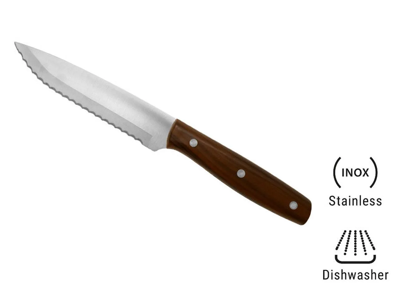 Couteau à steak 'Milano', ABS motif bois