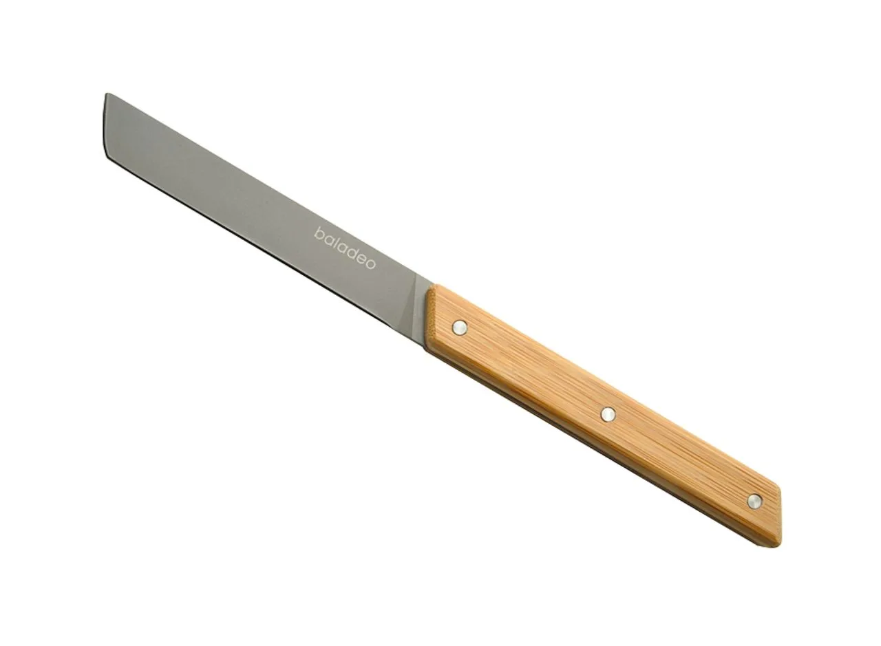 Vue 3 de Set de 4 couteaux de table 'Shokki', bambou