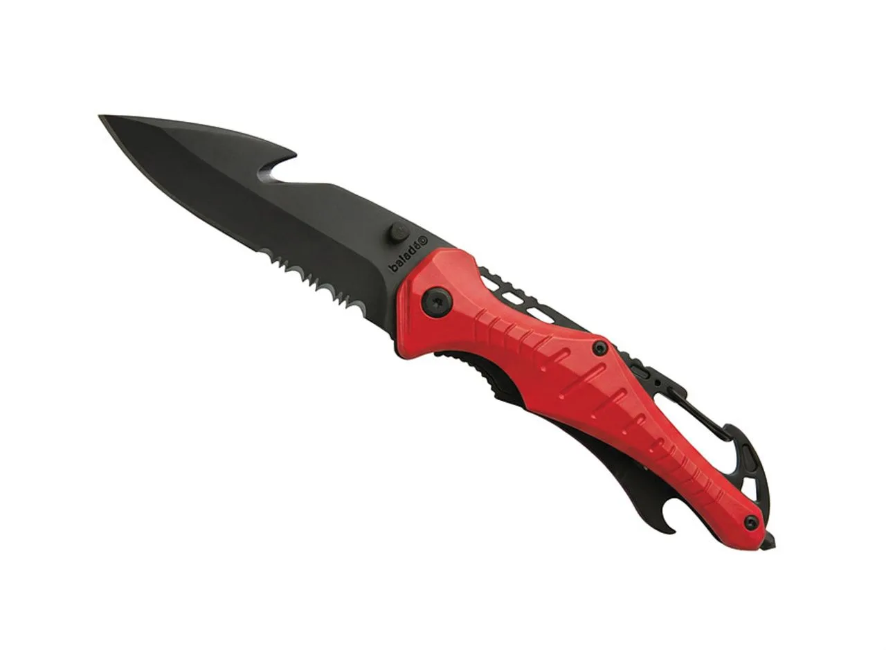 Vue 4 de Couteau de sécurité 'Emergency', rouge