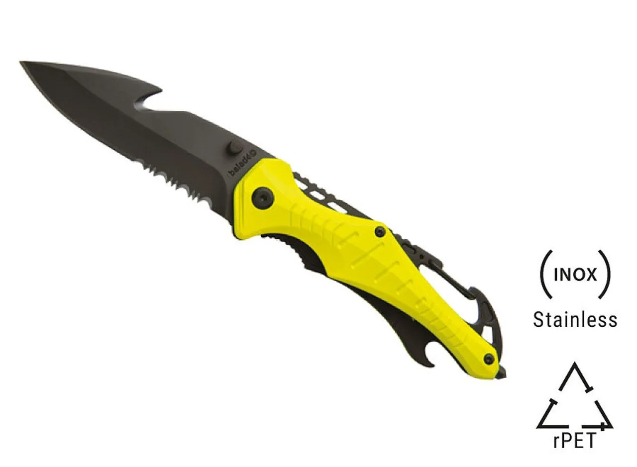 Couteau de sécurité 'Emergency', jaune fluo