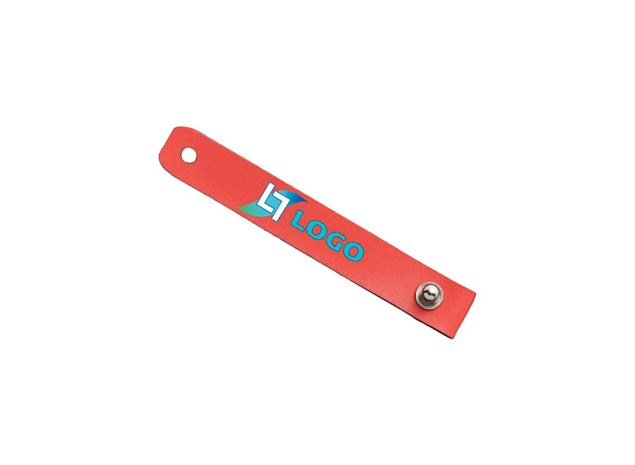 Vue 2 de Attache câble, rouge