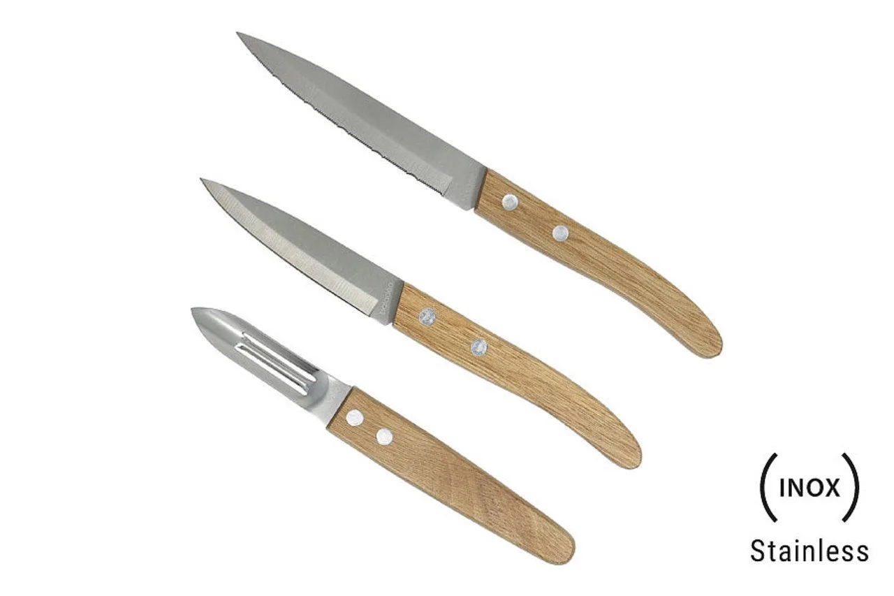Set de 3 couteaux de cuisine 'Napoli'