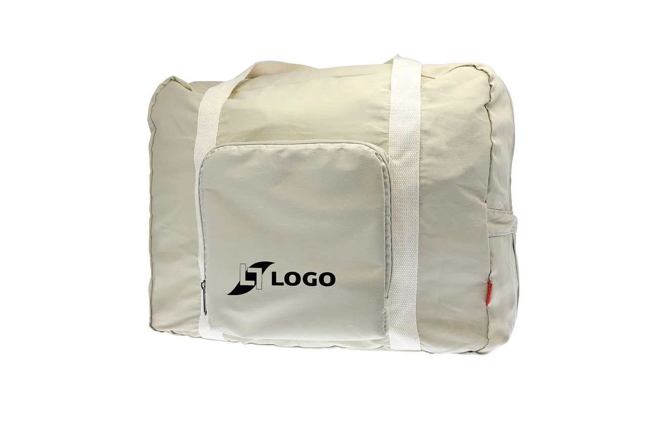 Vue 2 de Sac de voyage pliable 'Tenerife', polycoton beige