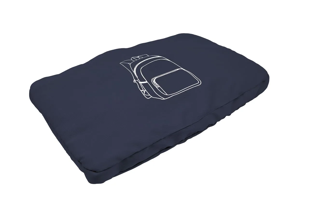 Vue 5 de Sac à dos pliable 'Cordoba', polycoton bleu nuit