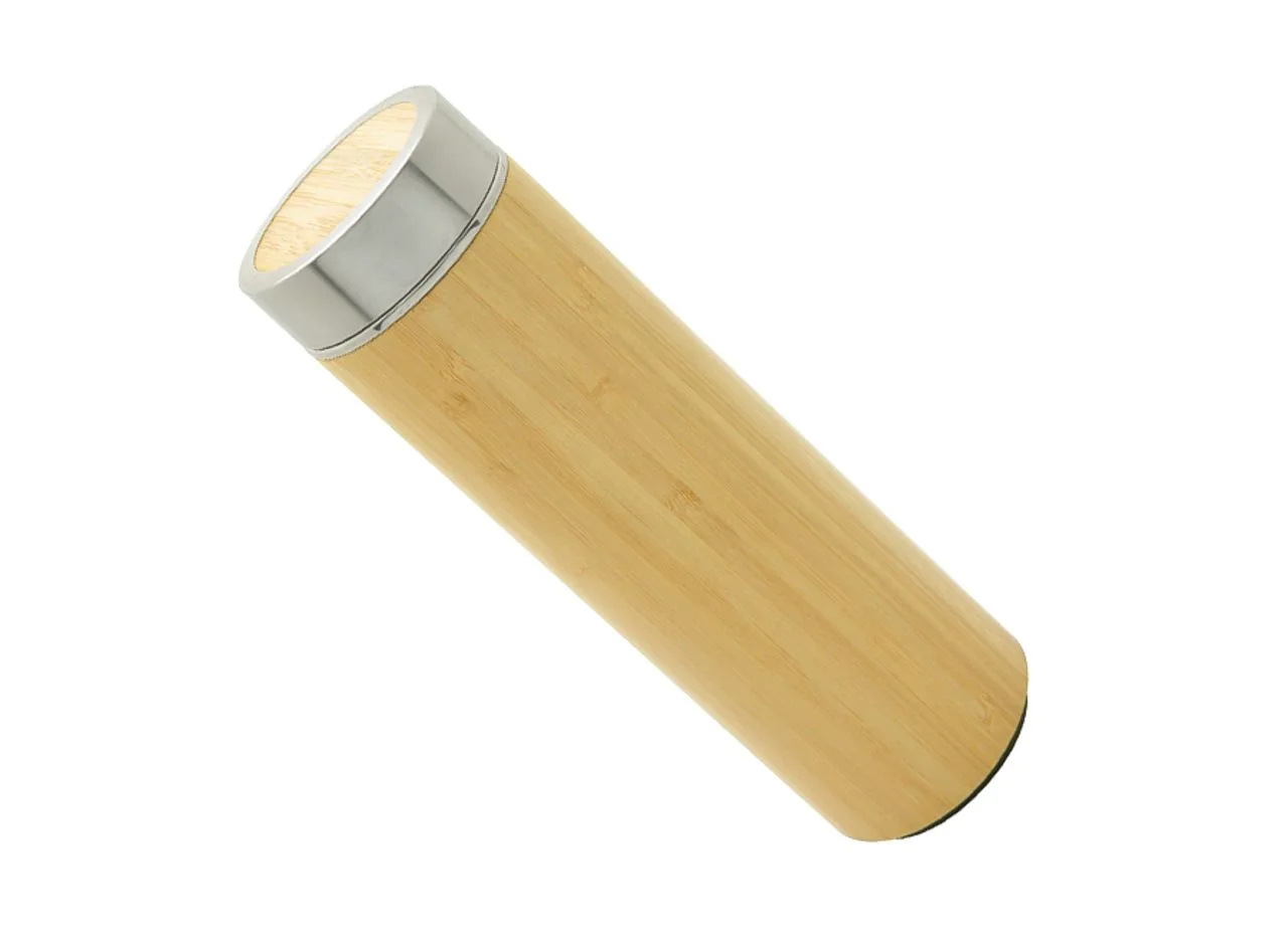 Vue 4 de Bouteille isotherme 'Onsen' bambou, avec infuseur, 480 ml