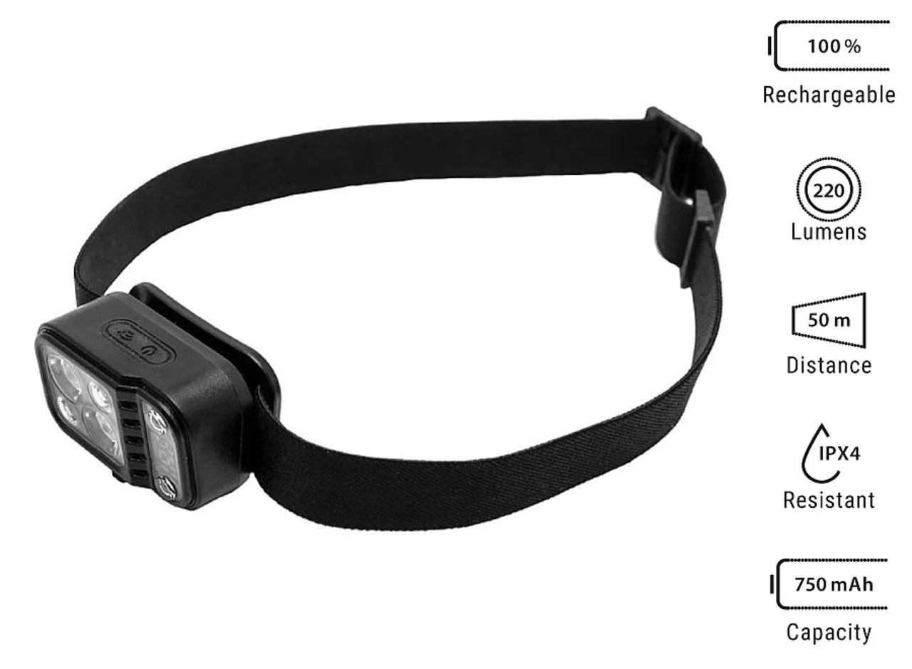 Lampe frontale rechargeable 5W 'Orion'