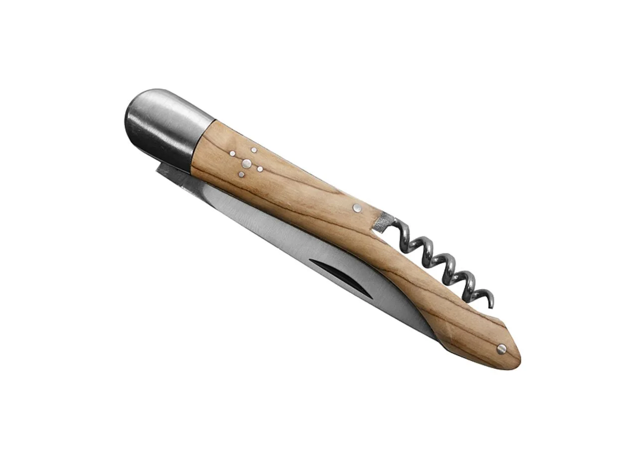 Vue 5 de Couteau 'Héritage', 12cm, tire-bouchon, olivier