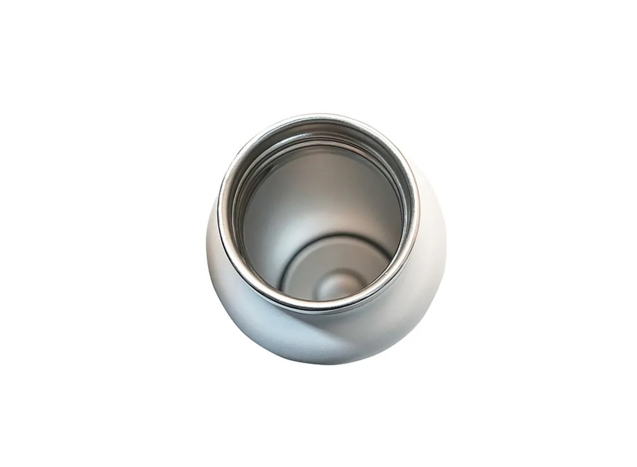 Vue 3 de Bouteille isotherme 'Arima', blanche, bouchon bambou, 750 ml