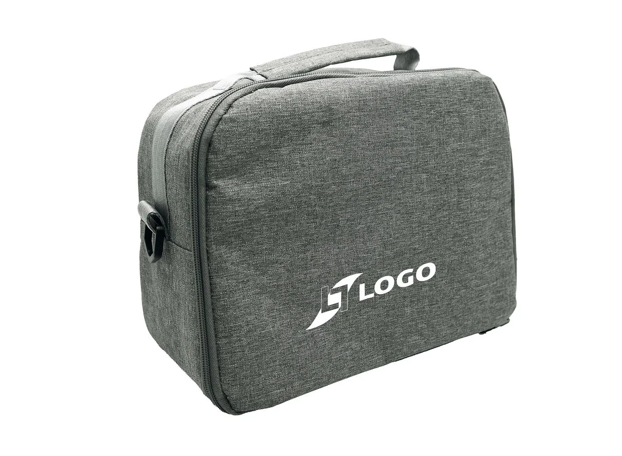 Vue 2 de Sac à bento isotherme 'Matsue', gris chiné RPET