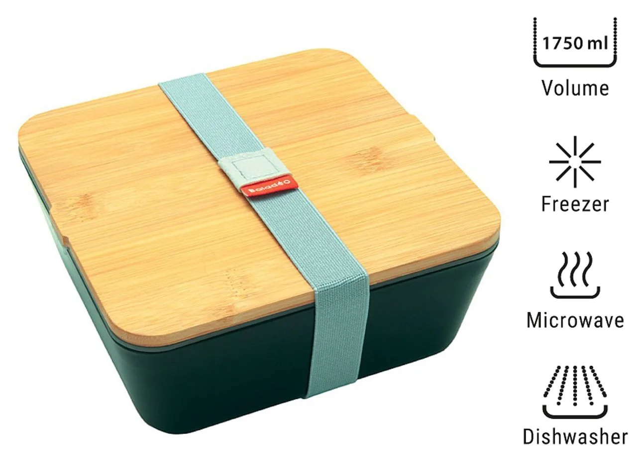 Bento 'Saitama', avec couvercle en bambou