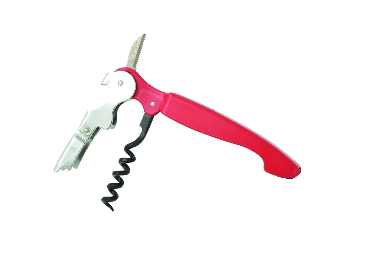 Vue 4 de Sommelier 'Allegro Color', double levier, rouge