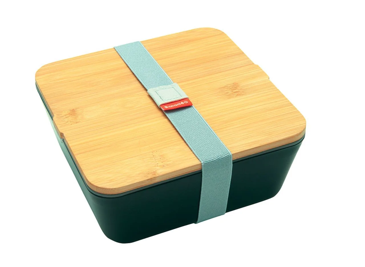 Vue 4 de Bento 'Saitama', avec couvercle en bambou