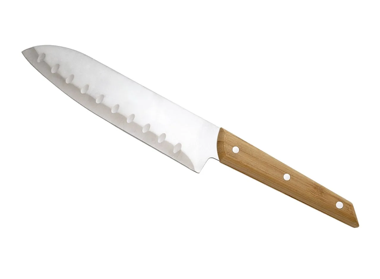 Vue 4 de Couteau santoku 'Alta', bambou