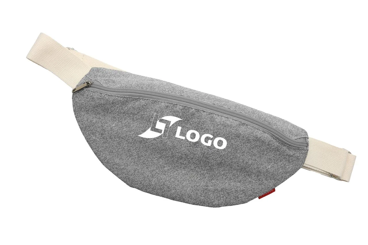 Vue 2 de Sac banane 'Malaga', gris chiné RPET