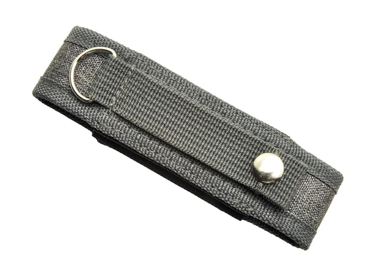 Vue 2 de Etui de ceinture en nylon pour couteau 'Slim', gris chiné