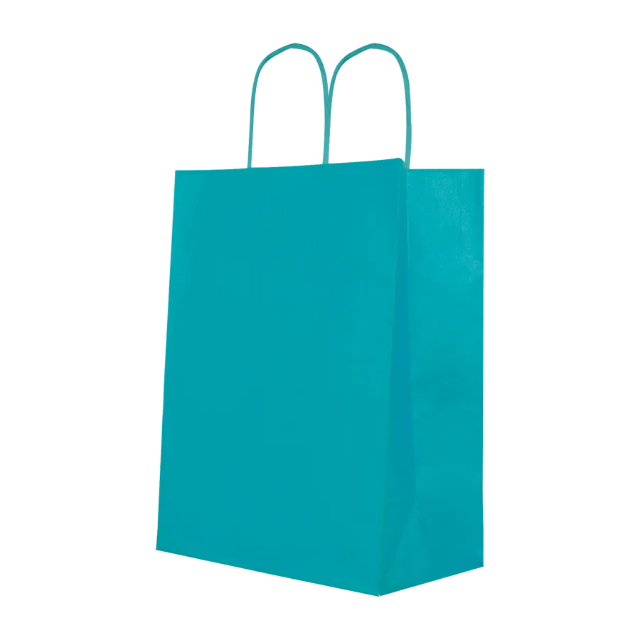 Vue 4 de Sac kraft couleur 8l