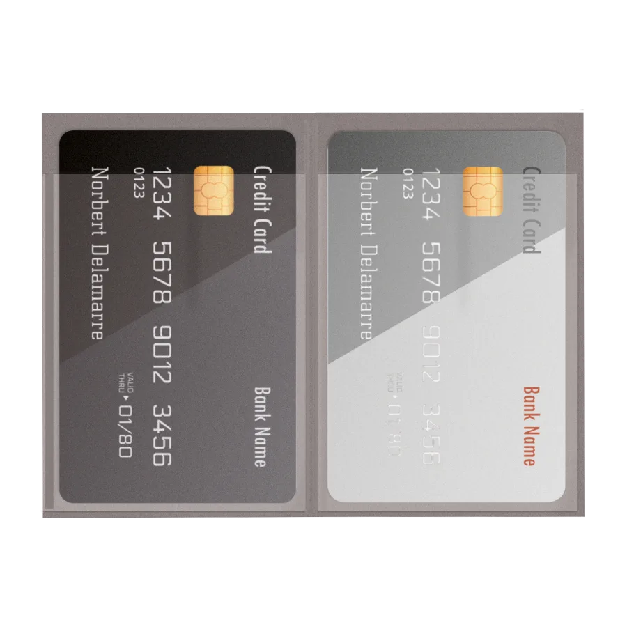 Vue 5 de Etui 2 cartes pvc gomme marbre
