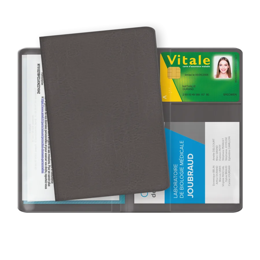 Pochette sante pvc imit° cuir