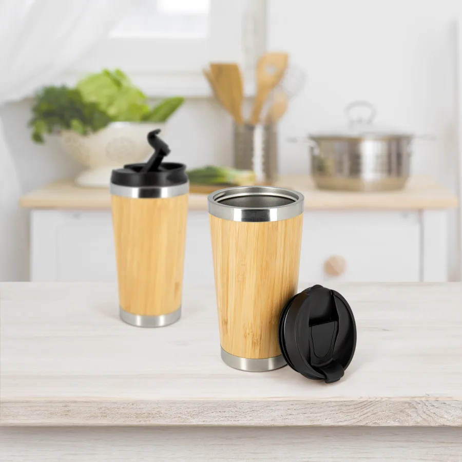 Vue 4 de Mug isotherme bambou 45cl