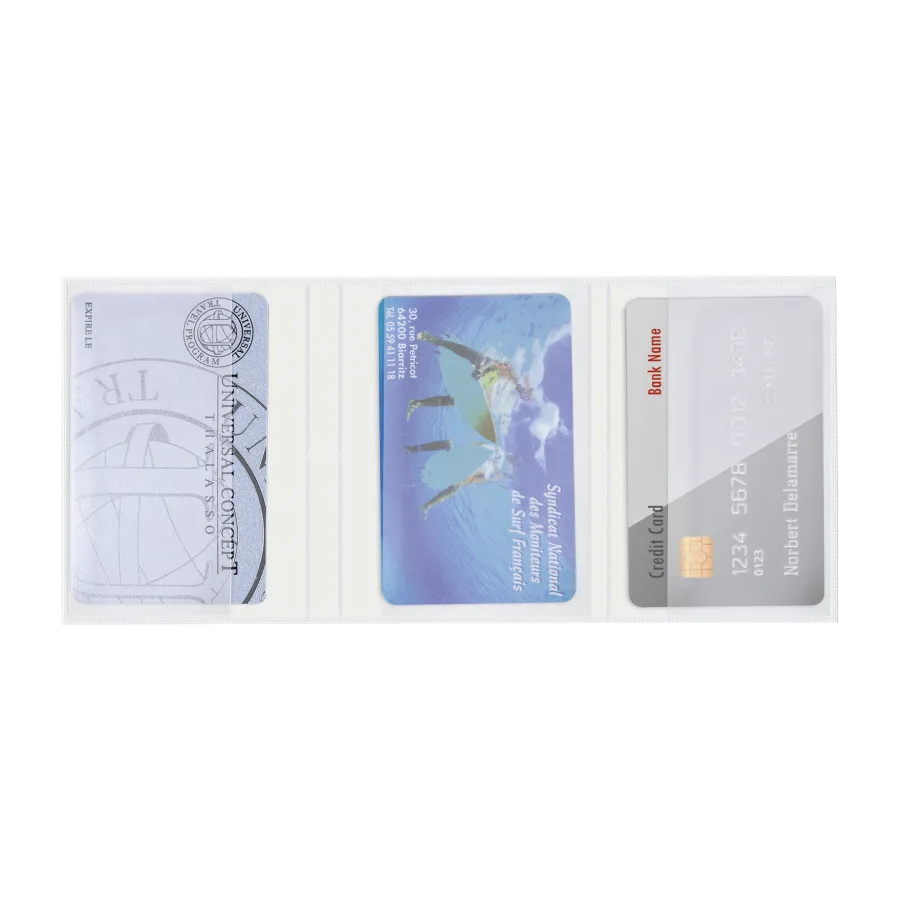 Vue 5 de Etui 4 cartes pvc mat
