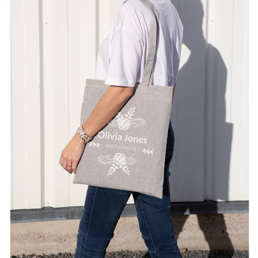 Vue 2 de Tote bag recyclé imit. jean