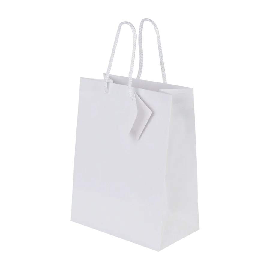 Vue 4 de Sac kraft blanc 4 l
