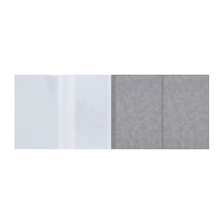 Vue 2 de Porte-carte grise pvc marbre