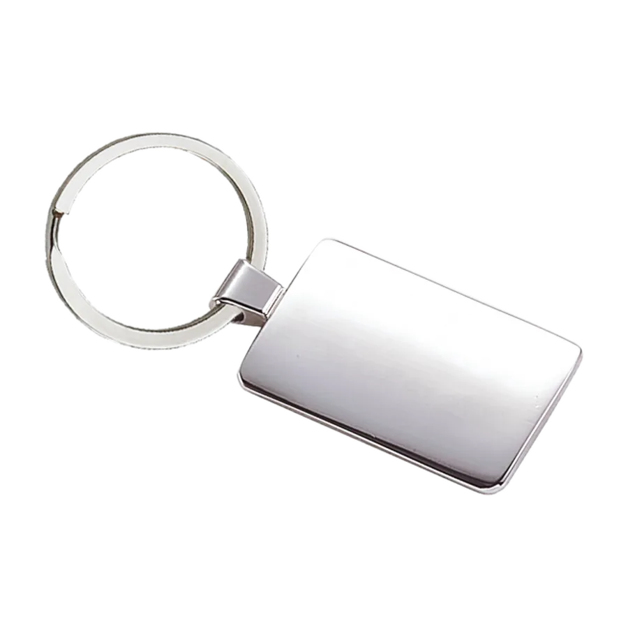 Vue 4 de Porte-cles metal rectangle