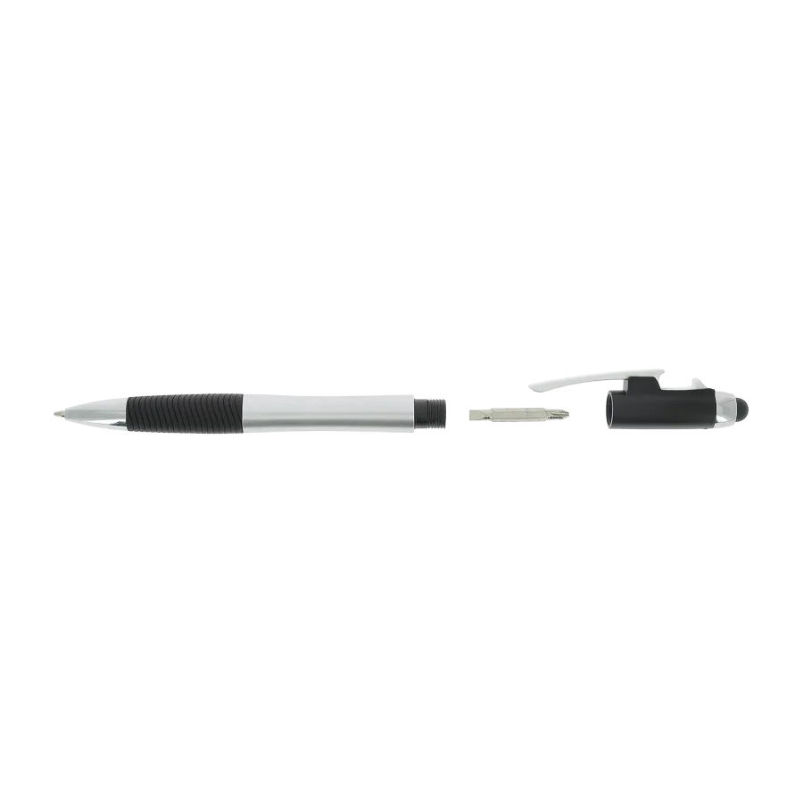 Vue 3 de Stylo/stylet/decap./tournevis