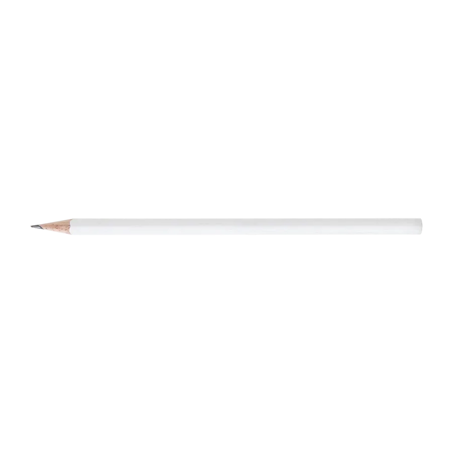 Crayon de papier vernis blanc