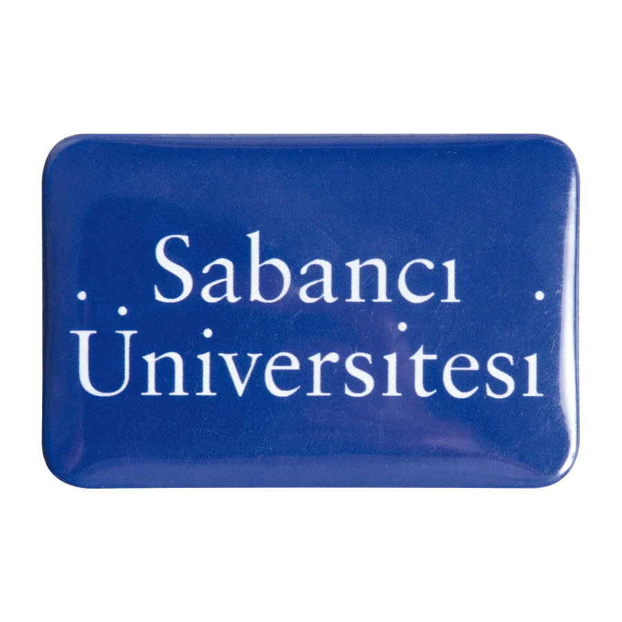 Vue 3 de Badge rectangle 5,9 x 3,9 cm