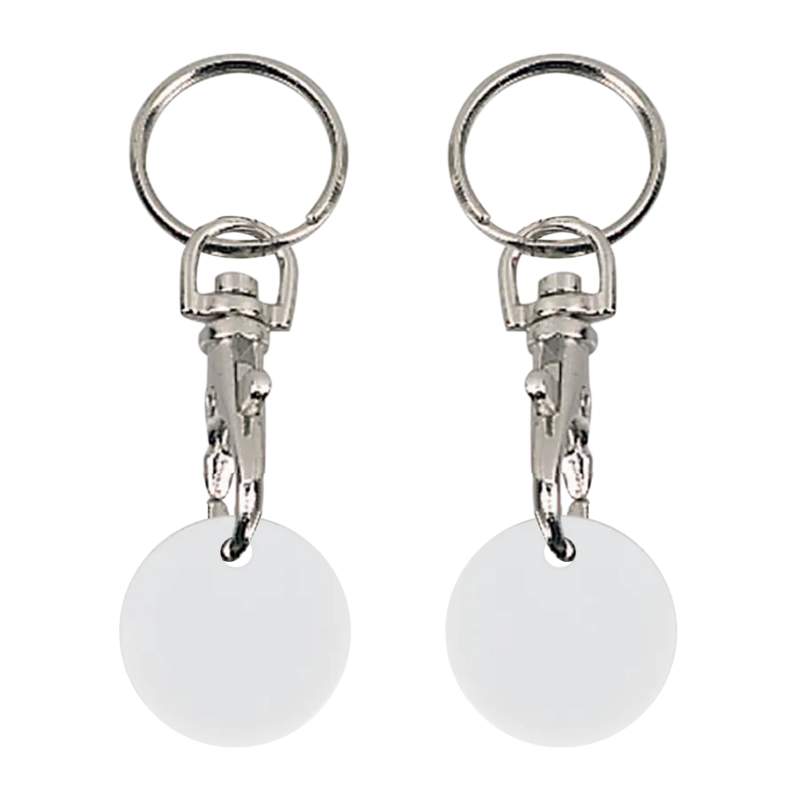 Vue 4 de Porte-cles jeton plastique