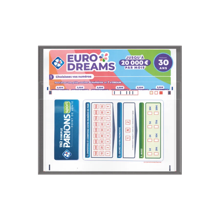 Vue 4 de Pochette loto pvc imitat° cuir