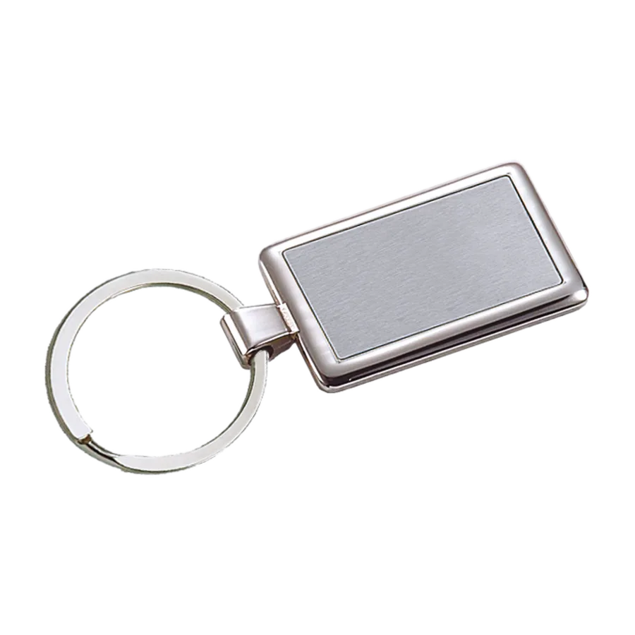 Vue 5 de Porte-cles metal rectangle