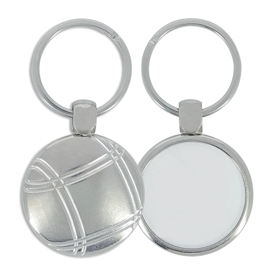 Porte-cles petanque metal ue