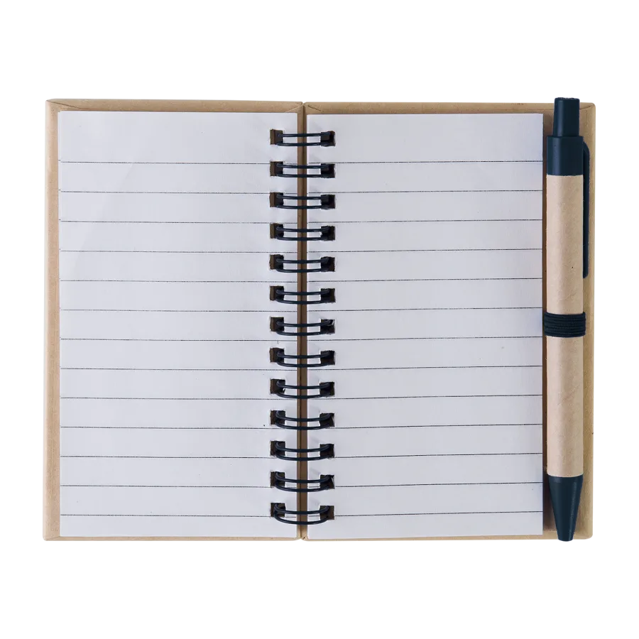 Carnet spirale avec stylo