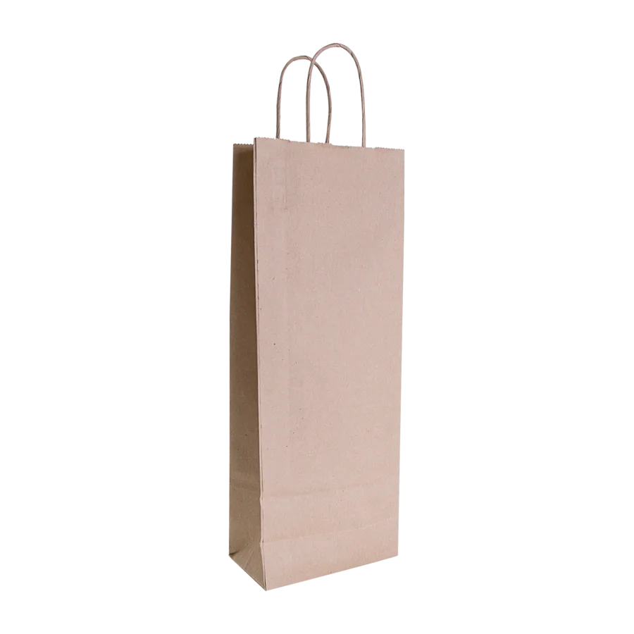 Sac papier kraft 1 bouteille