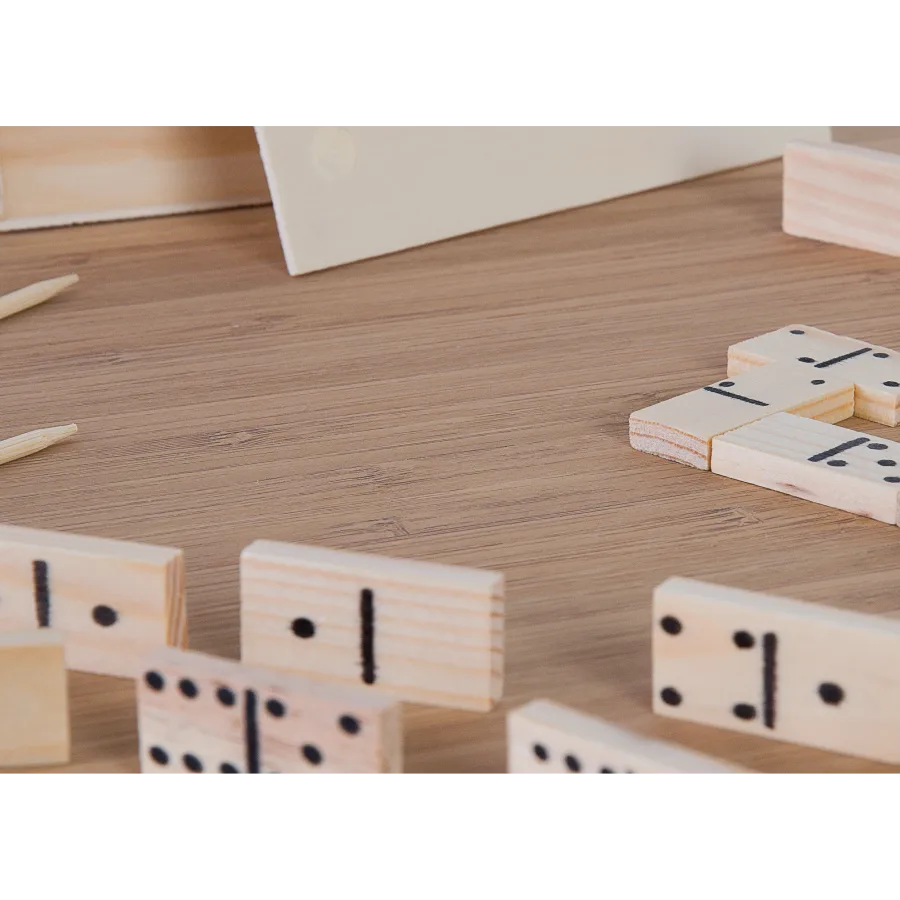 Vue 4 de Jeu de dominos bois