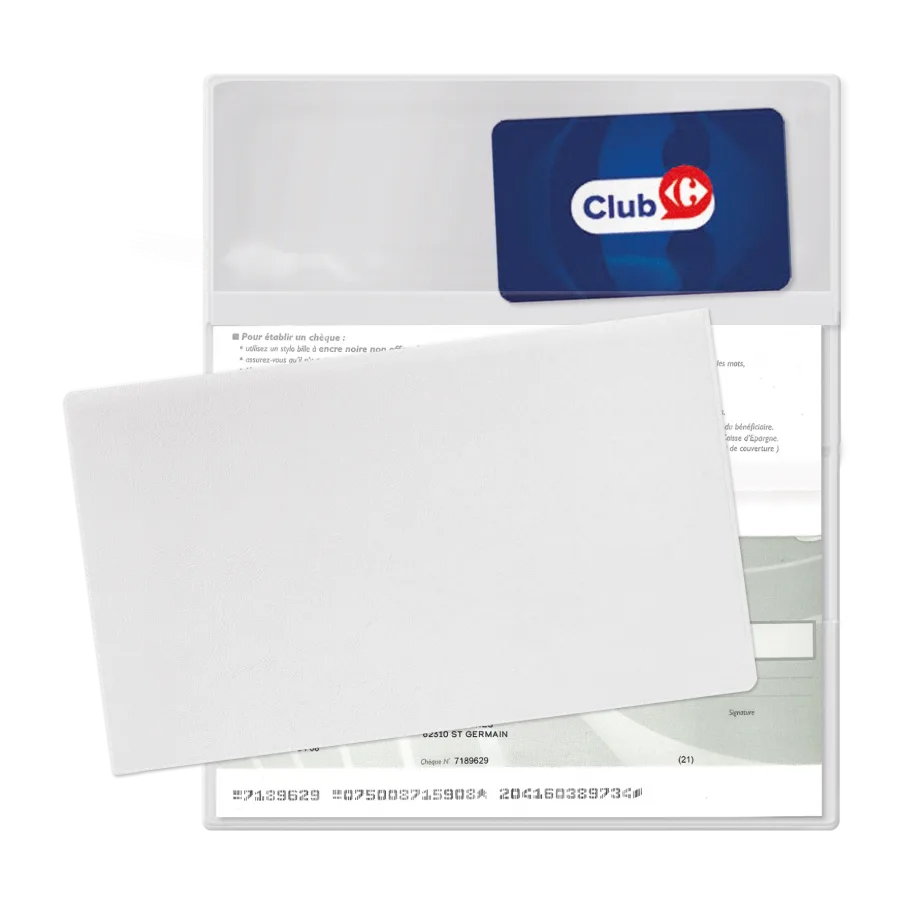 Vue 2 de Porte-chequier pvc standard