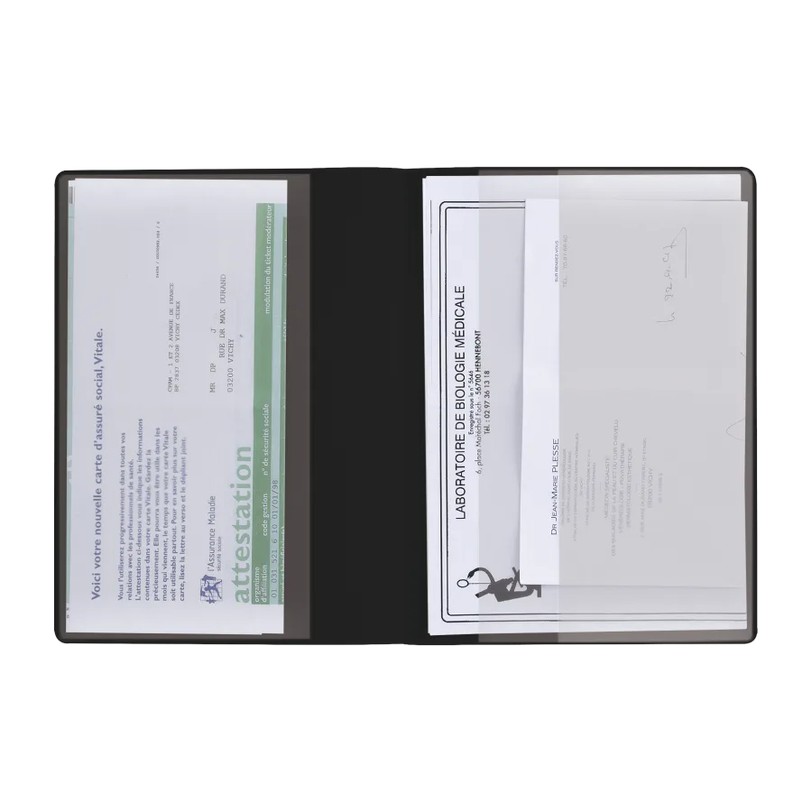 Vue 4 de Pochette sante 3 p imit° cuir