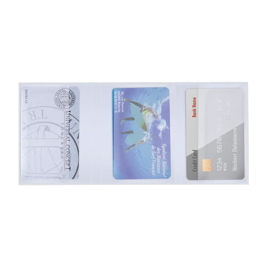 Vue 2 de Etui 4 cartes pvc standard
