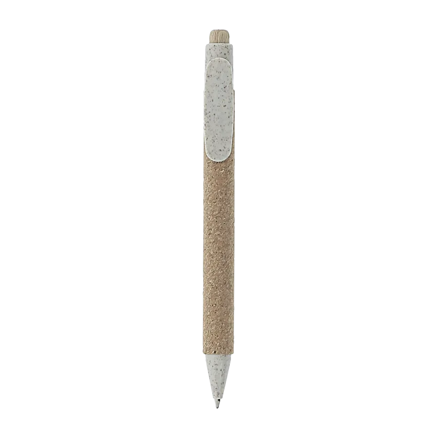 Vue 4 de Stylo bille lieg paille de ble