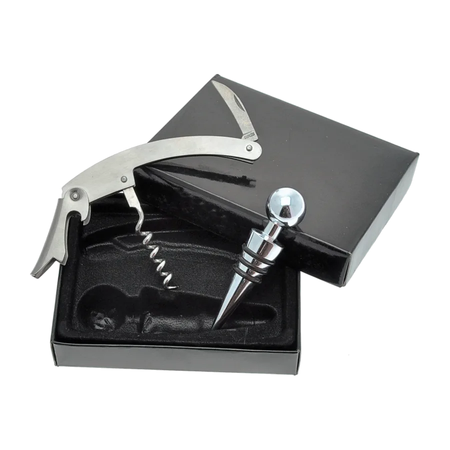 Vue 2 de Set bouchon sommelier decaps