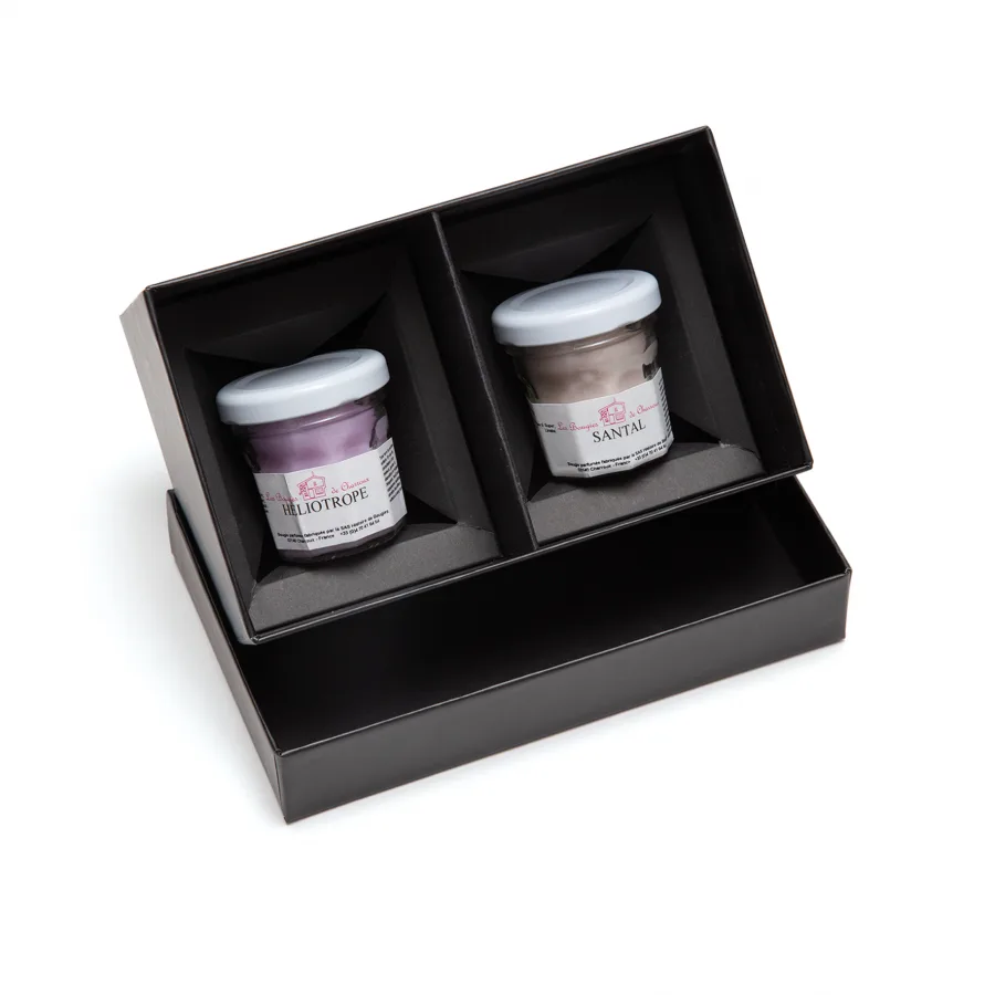 Vue 3 de Set 2 mini bougies parfumees