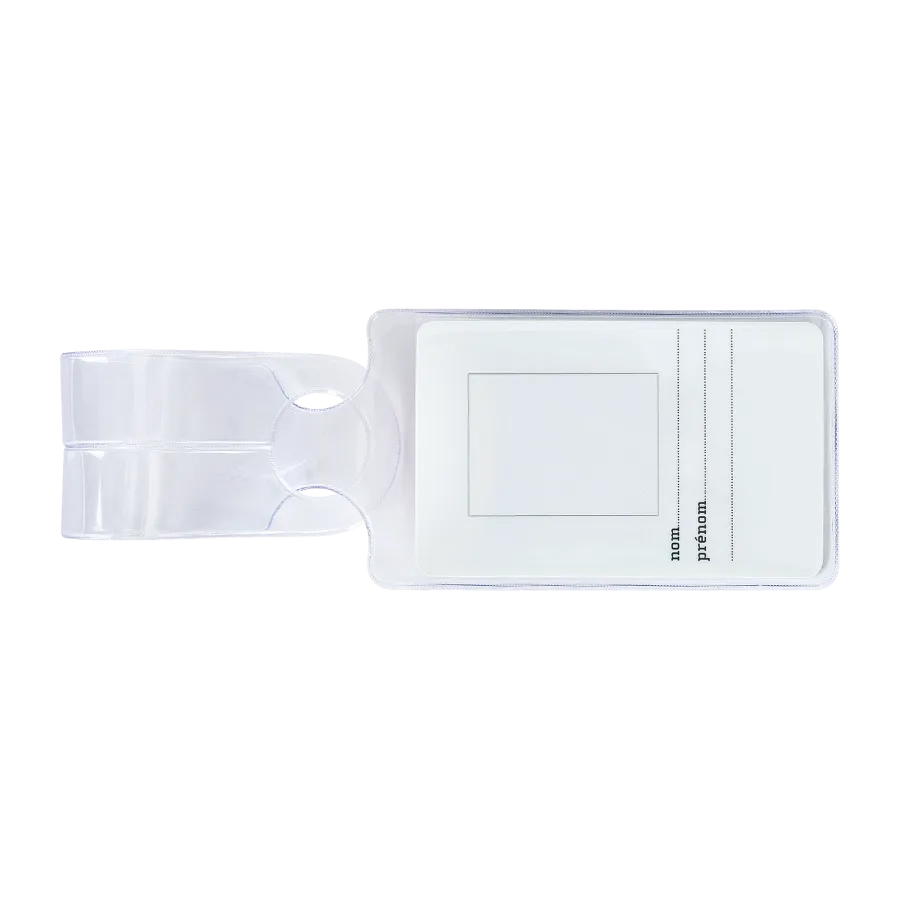 Vue 2 de Etiquette bagage-transparent