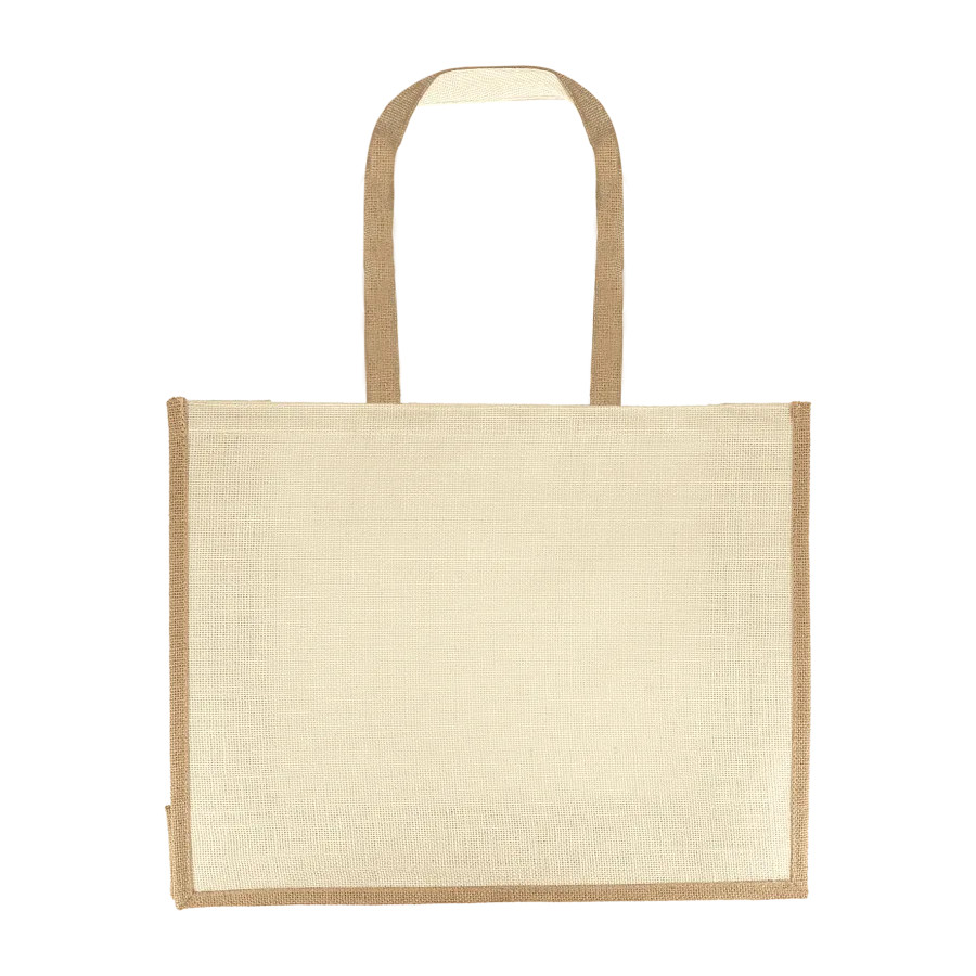 Vue 2 de Sac shopping toile de jute 23l
